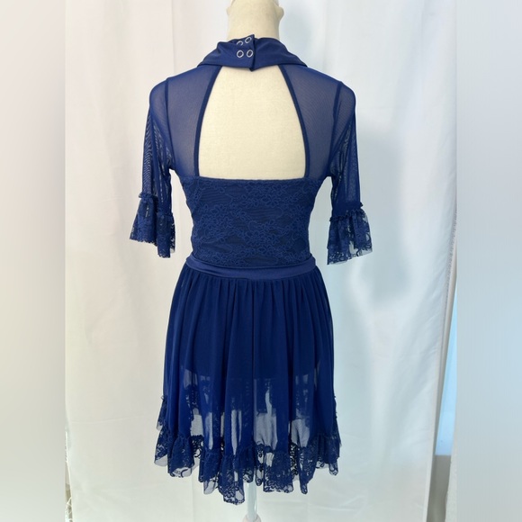 WEISSMAN dance coquette sheer bodysuit DRESS - Picture 4 of 7